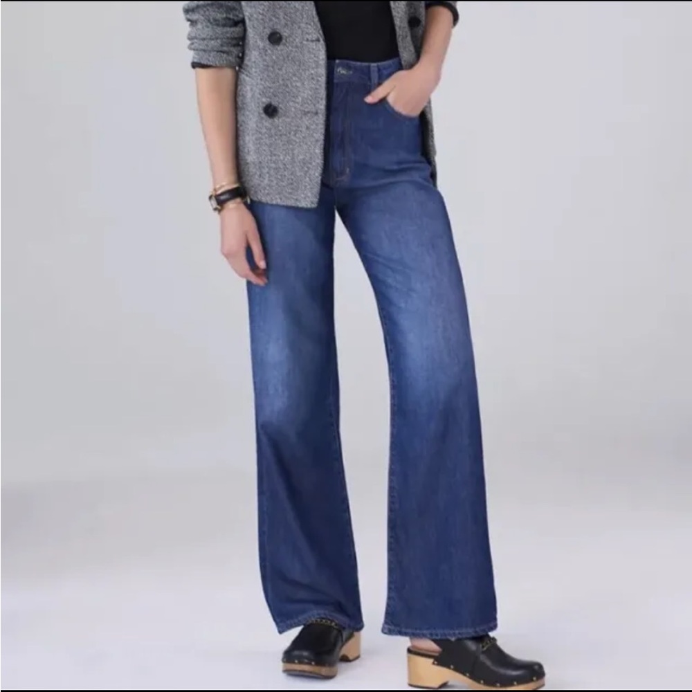 Anthropologie | Pilcro & the Letterpress Annie Wide Leg Denim Jeans sz 28 NWOT